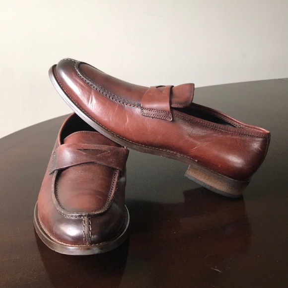 Tasso Elba Brown Men’s Size 9.5M Slip On Loafers - Picture 4 of 8